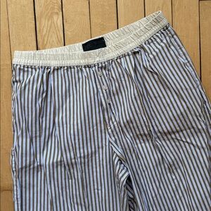 Zara poplin striped pants